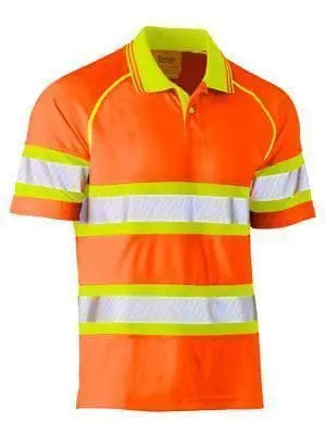 Bisley Workwear Taped Double Hi Vis Mesh Polo Short Sleeve BK1223T Metro Workwear.