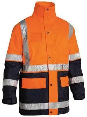 Bisley Workwear Taped Hi Vis 5 In 1 Rain Jacket BK6975 Metro Workwear.