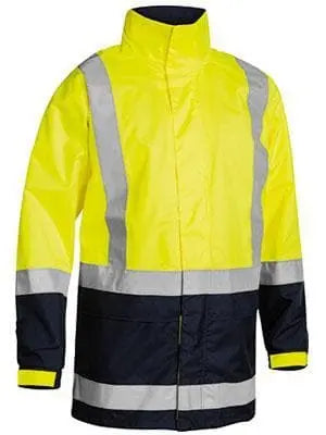 Bisley Workwear Taped Hi Vis Rain Shell Jacket BJ6966T Metro Workwear.