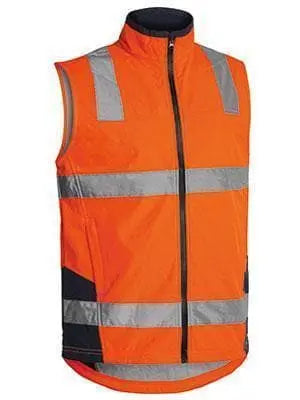 Bisley Workwear Taped Hi Vis Soft Shell Vest BV0348T Metro Workwear.