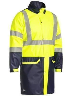 Bisley Workwear Taped Hi Vis Rain Coat (Waterproof) BJ6935HT Metro Workwear.