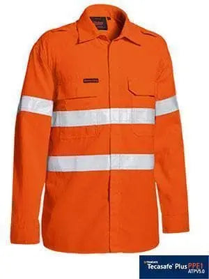 Bisley Workwear Tencate Tecasafe Plus 480 Taped Hi Vis Fr Vented Shirt BS8238T Metro Workwear.