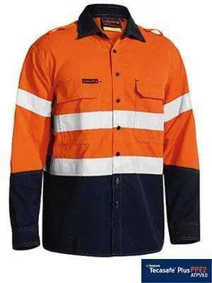 Bisley Workwear Tencate Tecasafe Plus 700 Hi Vis Fr Vented Shirt BS8082T Metro Workwear.