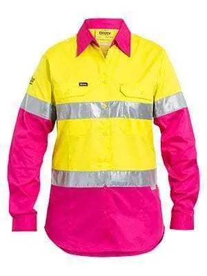 Bisley Workwear Women's 3m Taped Cool Lightweight Hi Vis Shirt BL6696T Metro Workwear.