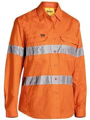 Bisley Women's 3m Taped X Airflow™ Ripstop Hi Vis Shirt BL6416T Metro Workwear.