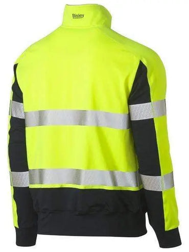 Bisley Taped Hi Vis Stretchy Fleece Zip Pullover BK6817T Metro Workwear.