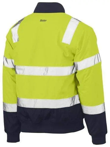 Bisley Taped Two Tone Hi Vis Bomber Jacket BJ6730T Metro Workwear.