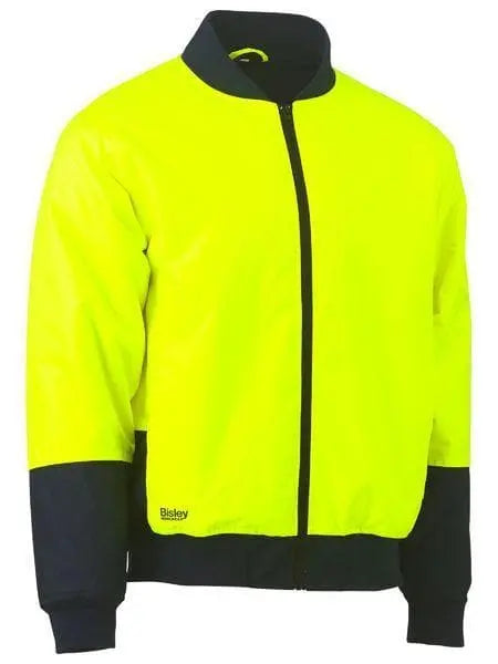 Bisley Two Tone Hi Vis Bomber Jacket BJ6730 Metro Workwear.