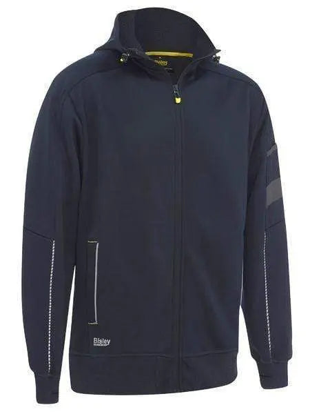 Bisley Zip-front Work Fleece Hoodie BK6925 Metro Workwear.