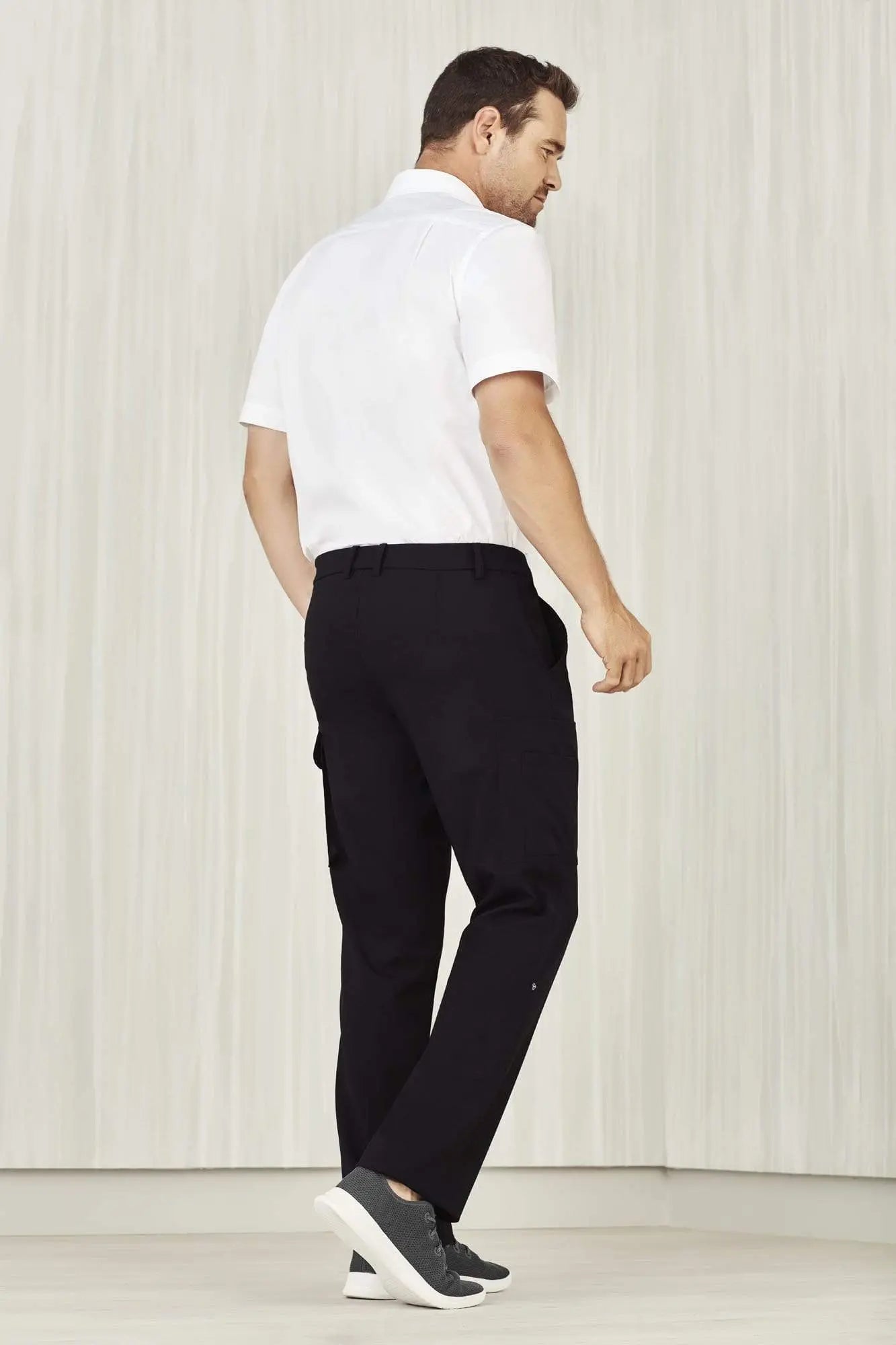 Biz Care Mens Comfort Waist Cargo Pant CL959ML Metro Workwear.
