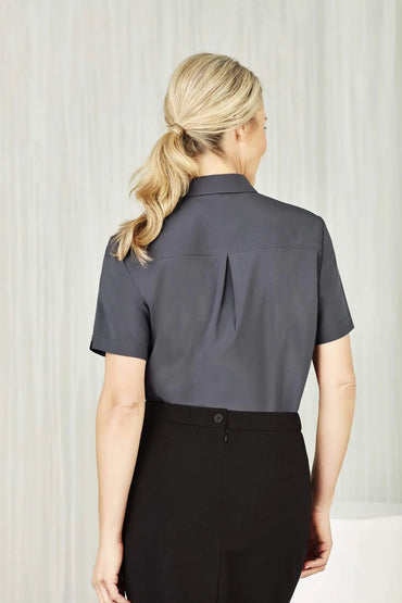 Biz Care Womens Easy Stretch Short Sleeve Shirt CS947LS Metro Workwear.