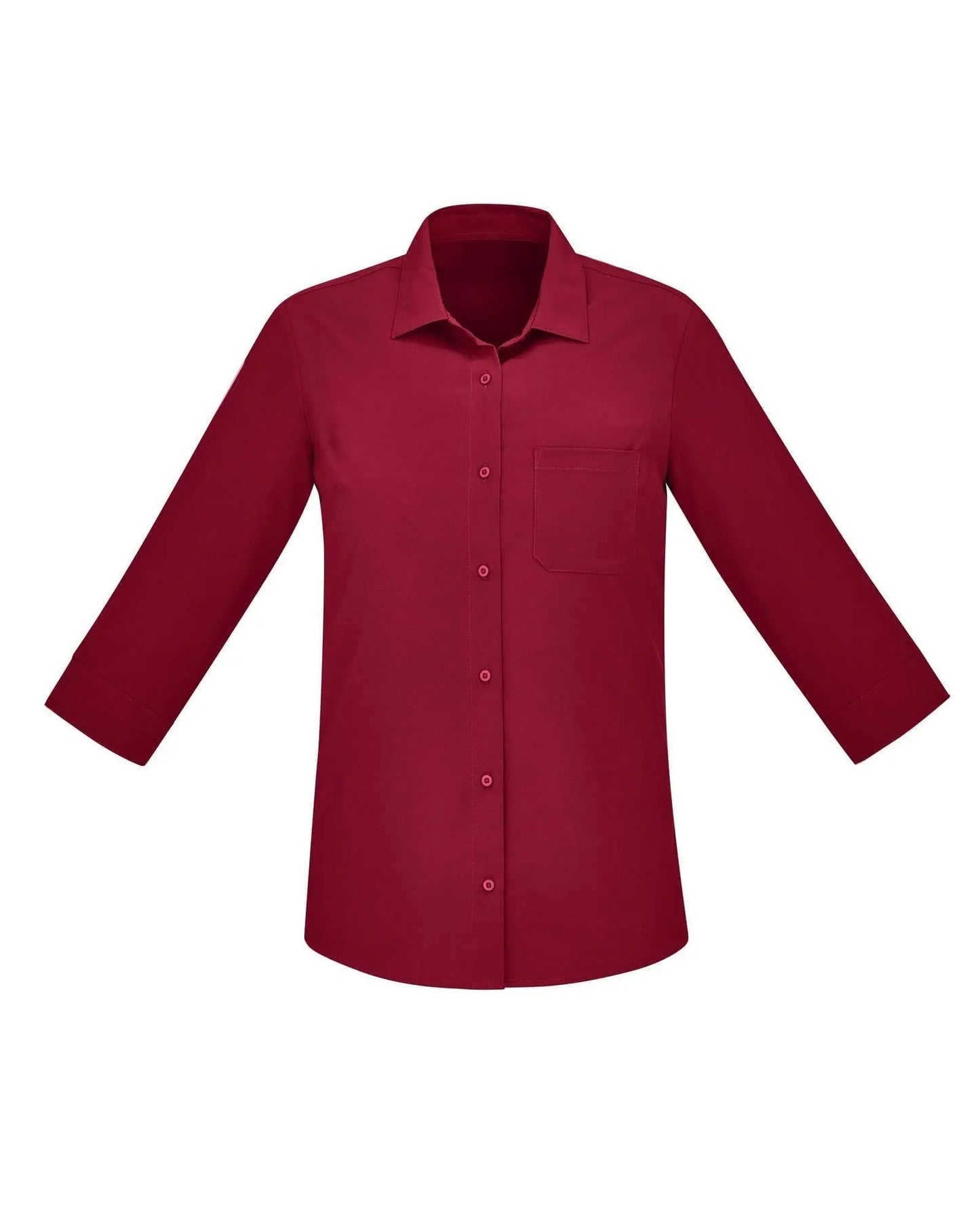 Biz Care Womens Easy Stretch 3/4 Sleeve Shirt CS951LT Metro Workwear.