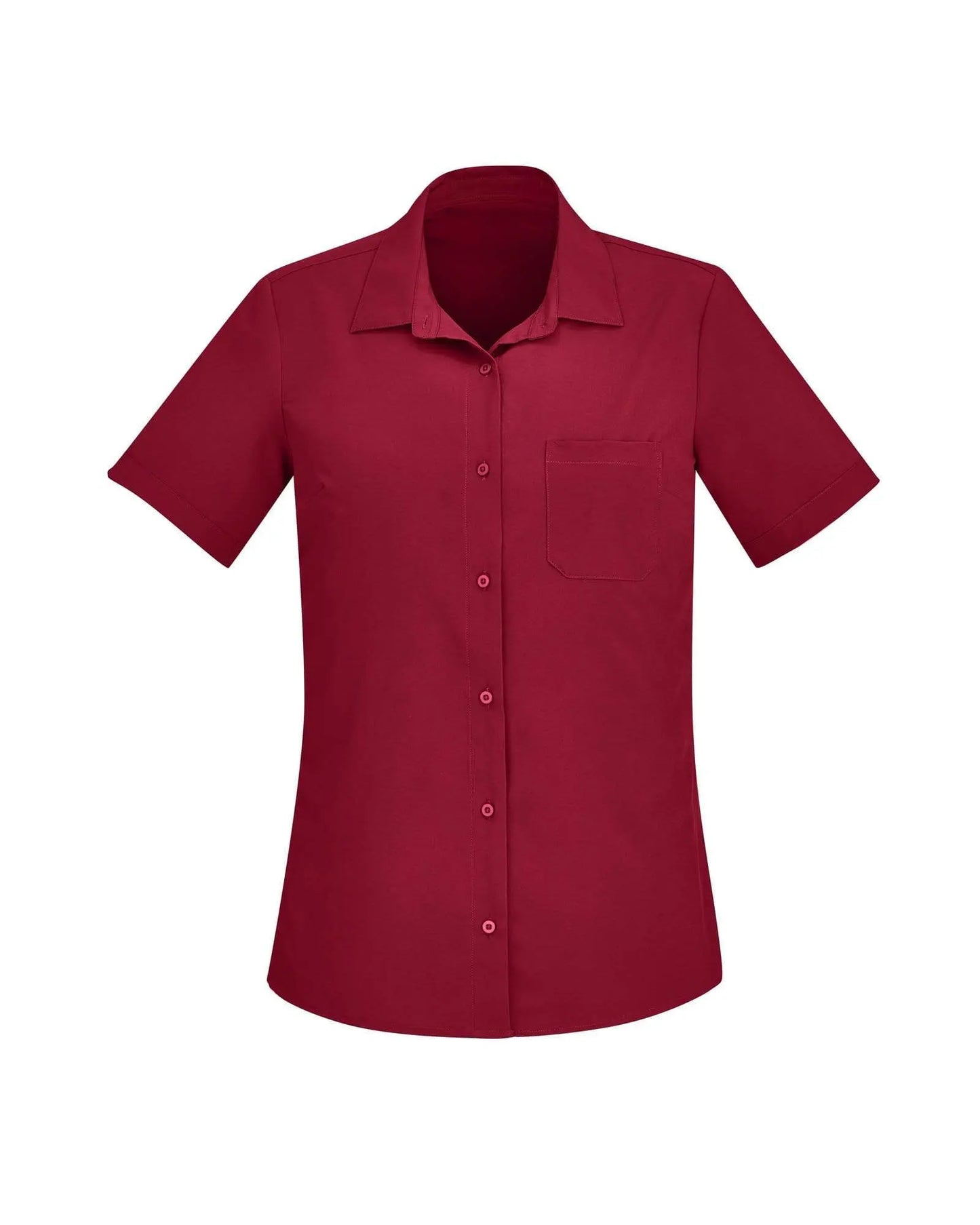Biz Care Womens Easy Stretch Short Sleeve Shirt CS947LS Metro Workwear.