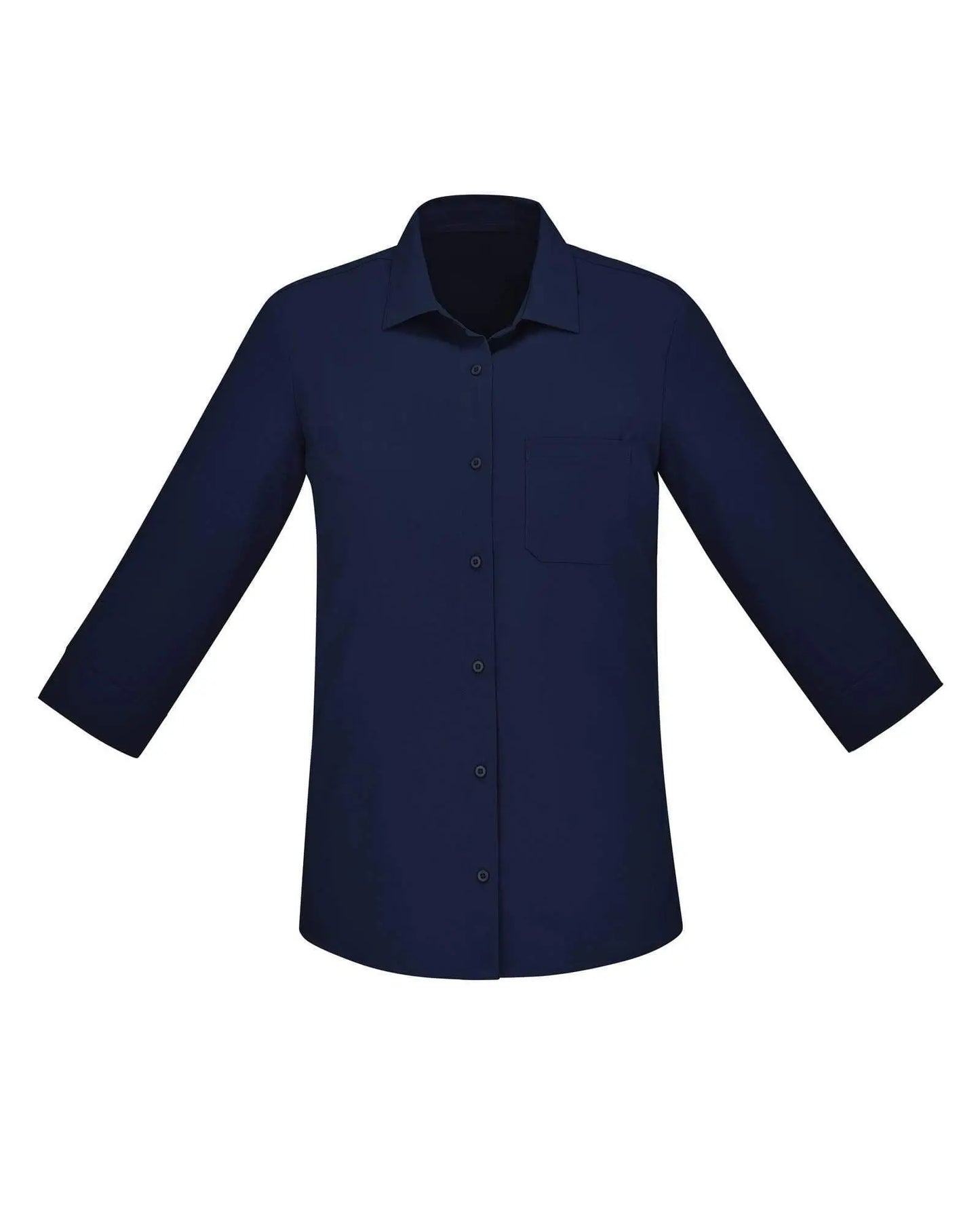 Biz Care Womens Easy Stretch 3/4 Sleeve Shirt CS951LT Metro Workwear.