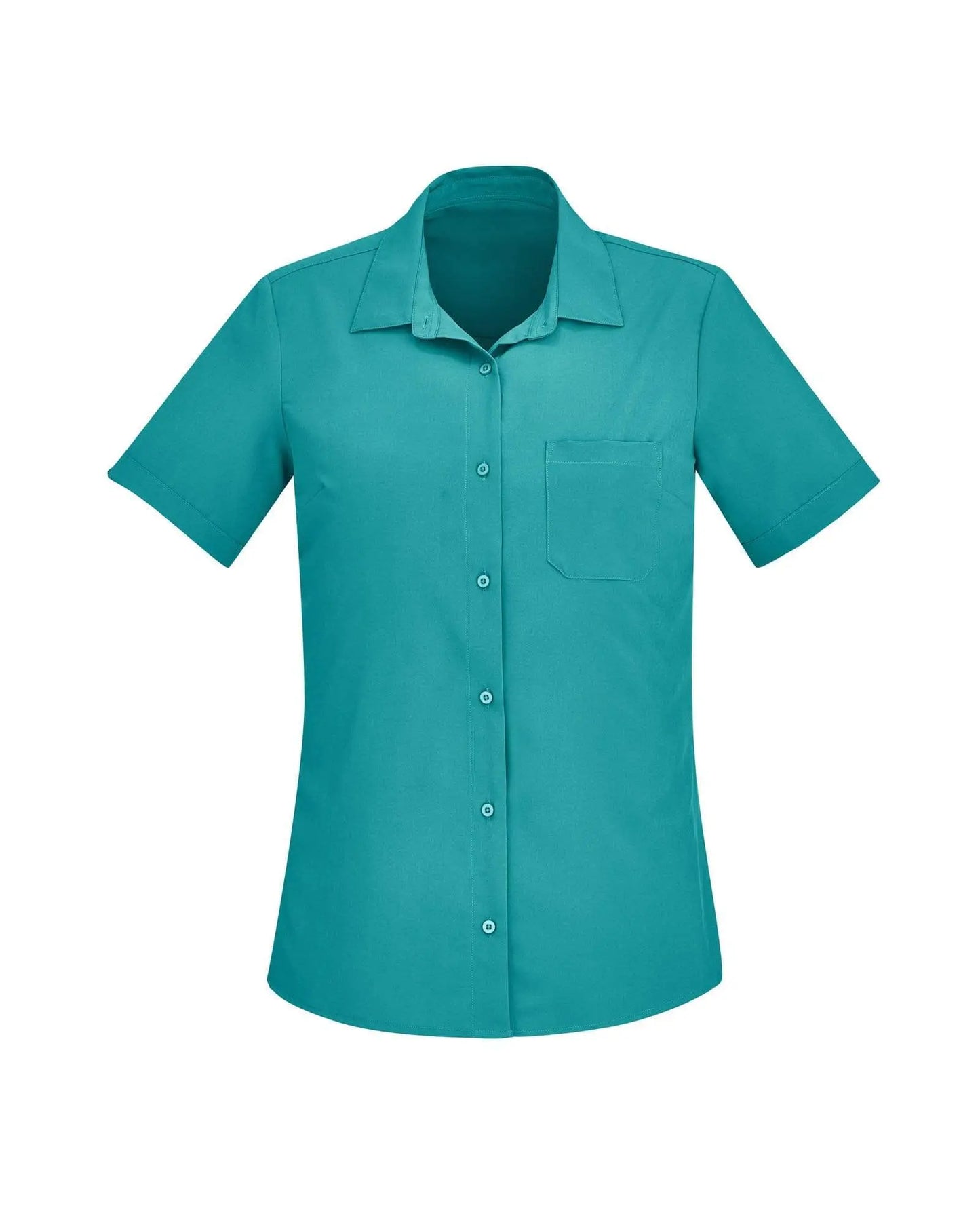 Biz Care Womens Easy Stretch Short Sleeve Shirt CS947LS Metro Workwear.