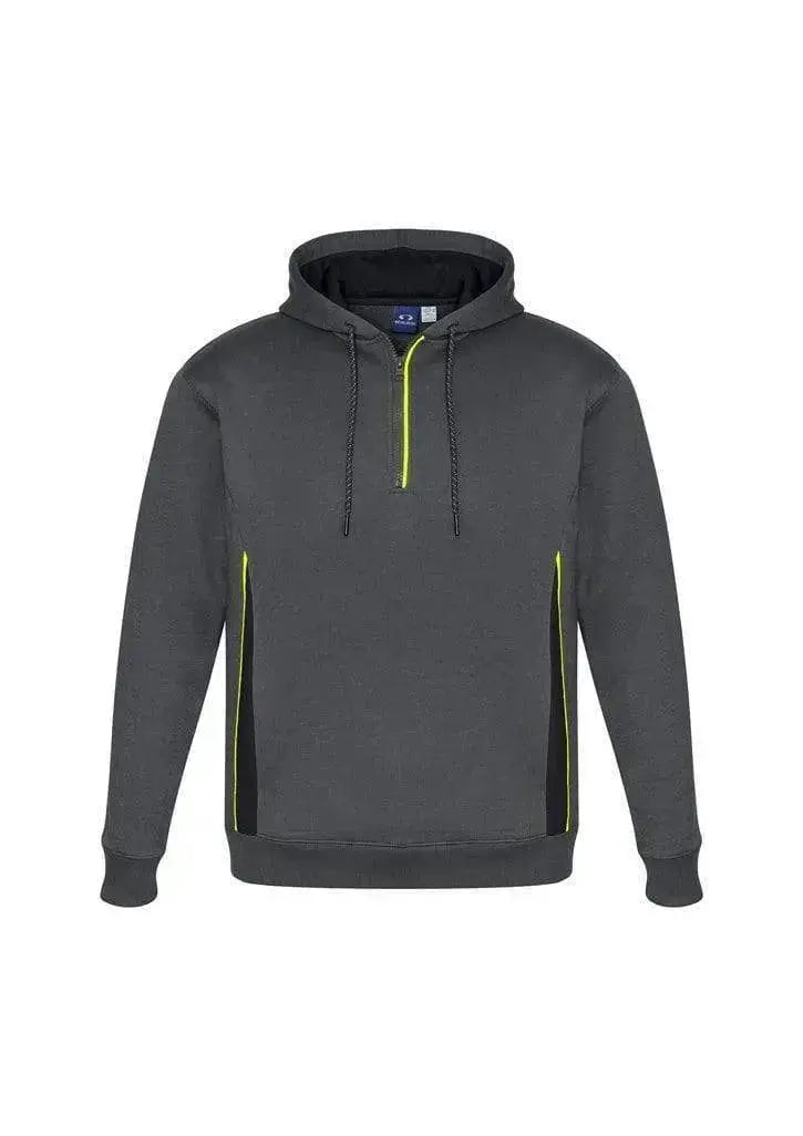 Biz Collection Active Wear Grey/Black/Fluoro Yellow / XS Biz Collection Adult’s Renegade Hoodie SW710M