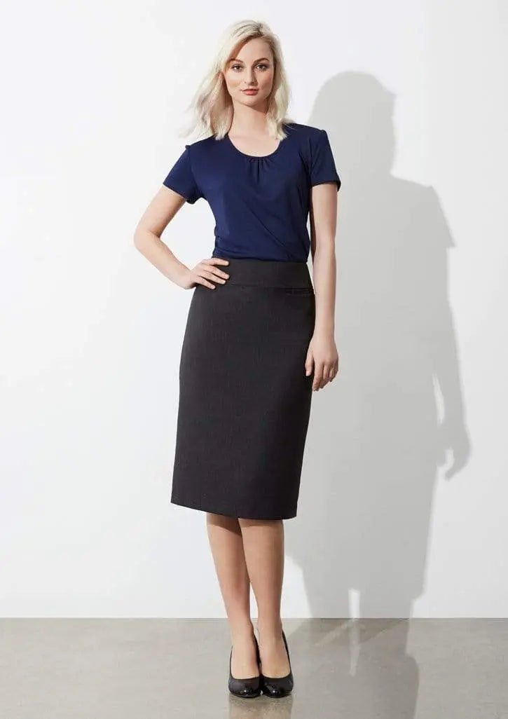 Biz Collection Women’s Classic Below Knee Skirt Bs29323 Metro Workwear.