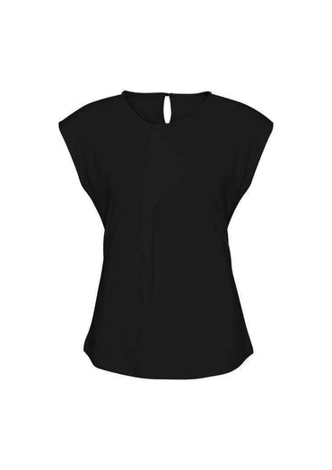 Biz Collection Women’s Mia Pleat Knit Top K624ls Metro Workwear.
