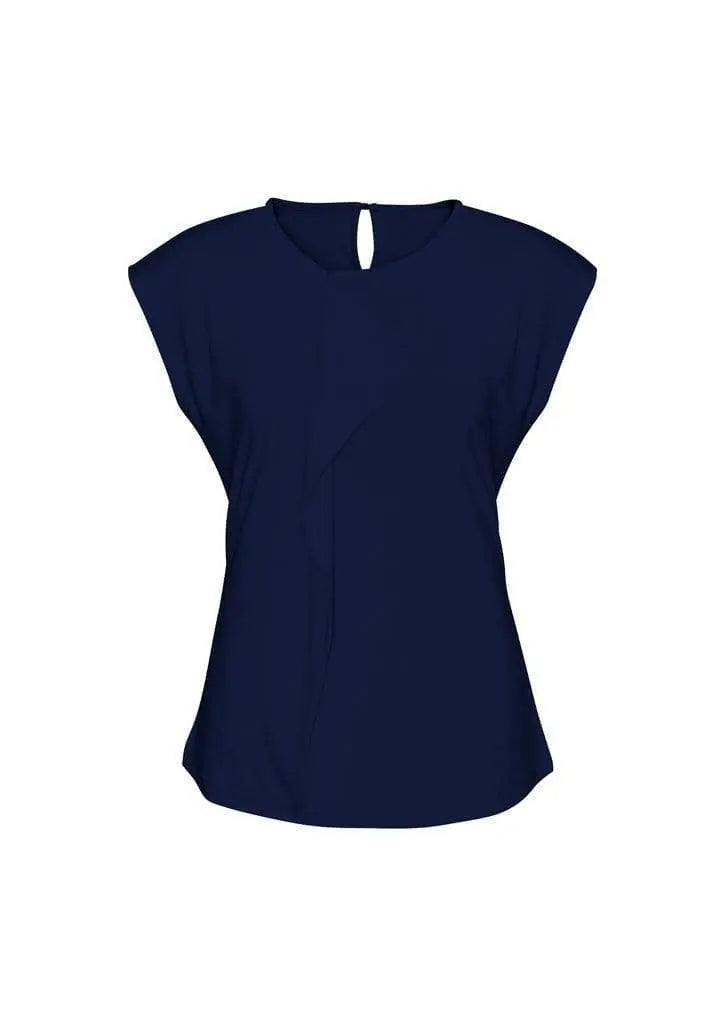 Biz Collection Women’s Mia Pleat Knit Top K624ls Metro Workwear.