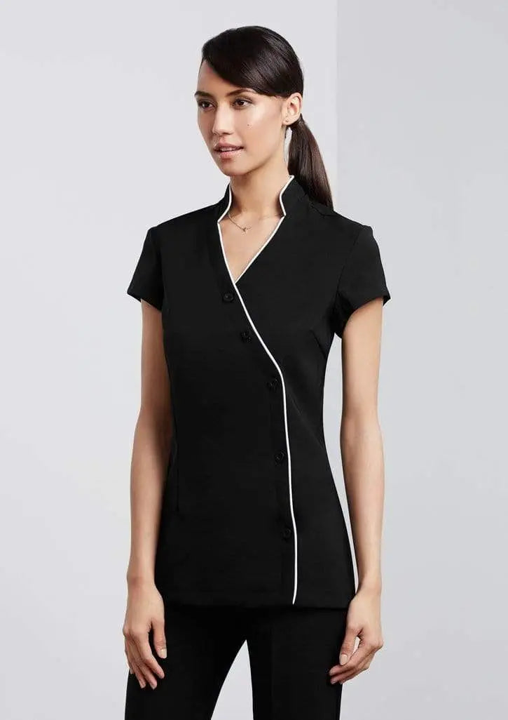Biz Collection Women’s Zen Crossover Tunic H134LS Metro Workwear.