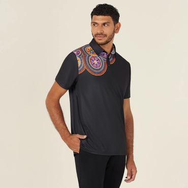 NNT Bush Tucker Men's Indigenous Corporate Polo Shirt CATJJS Metro Workwear.