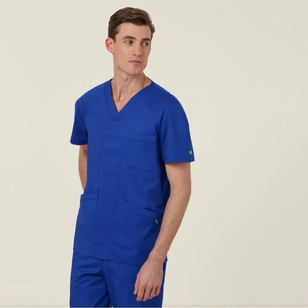 Carl V Neck Scrub Top  CATRFV-BLA - Simply Scrubs Australia