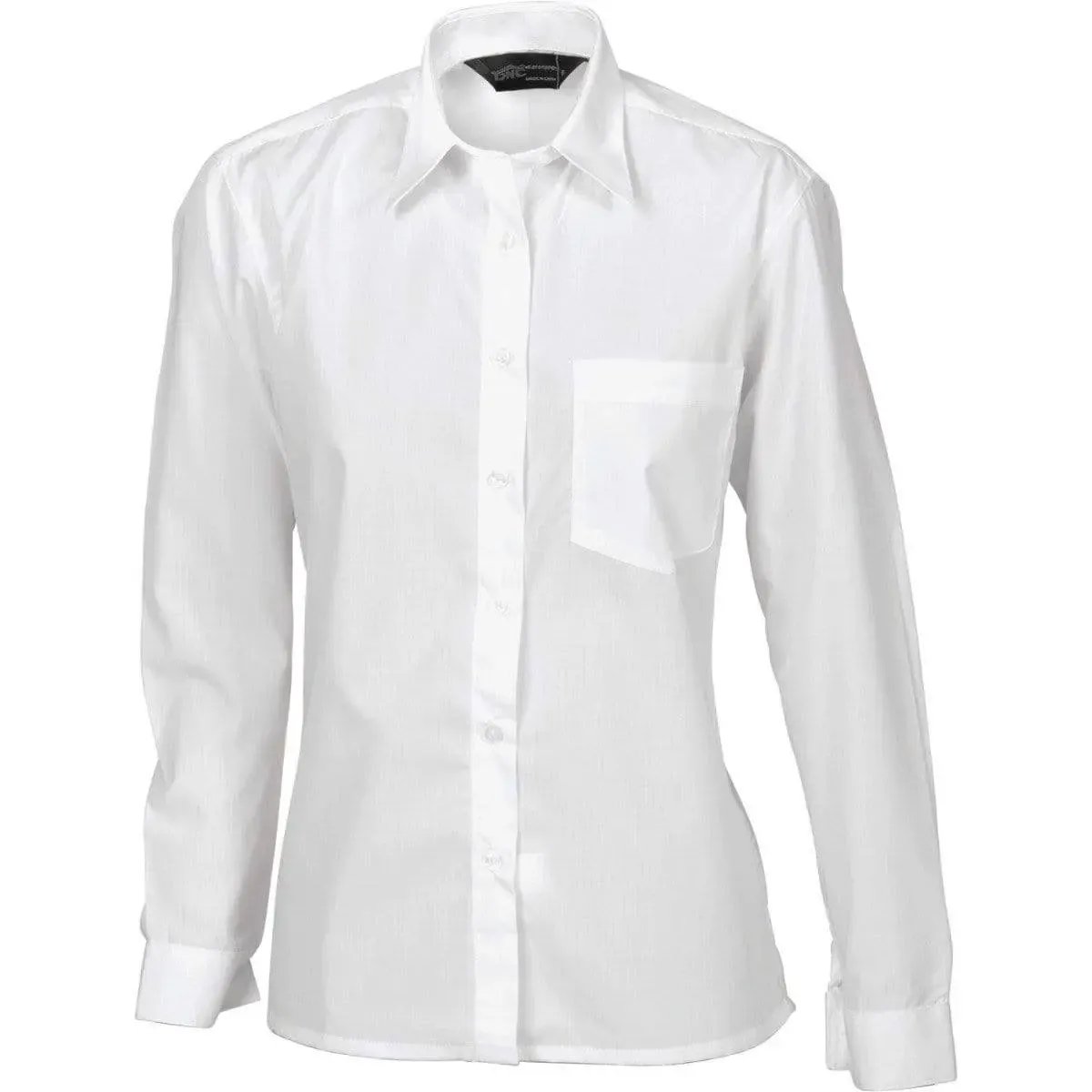 Dnc Workwear Women's Polyester Cotton Long Sleeve Poplin Shirt - 4202