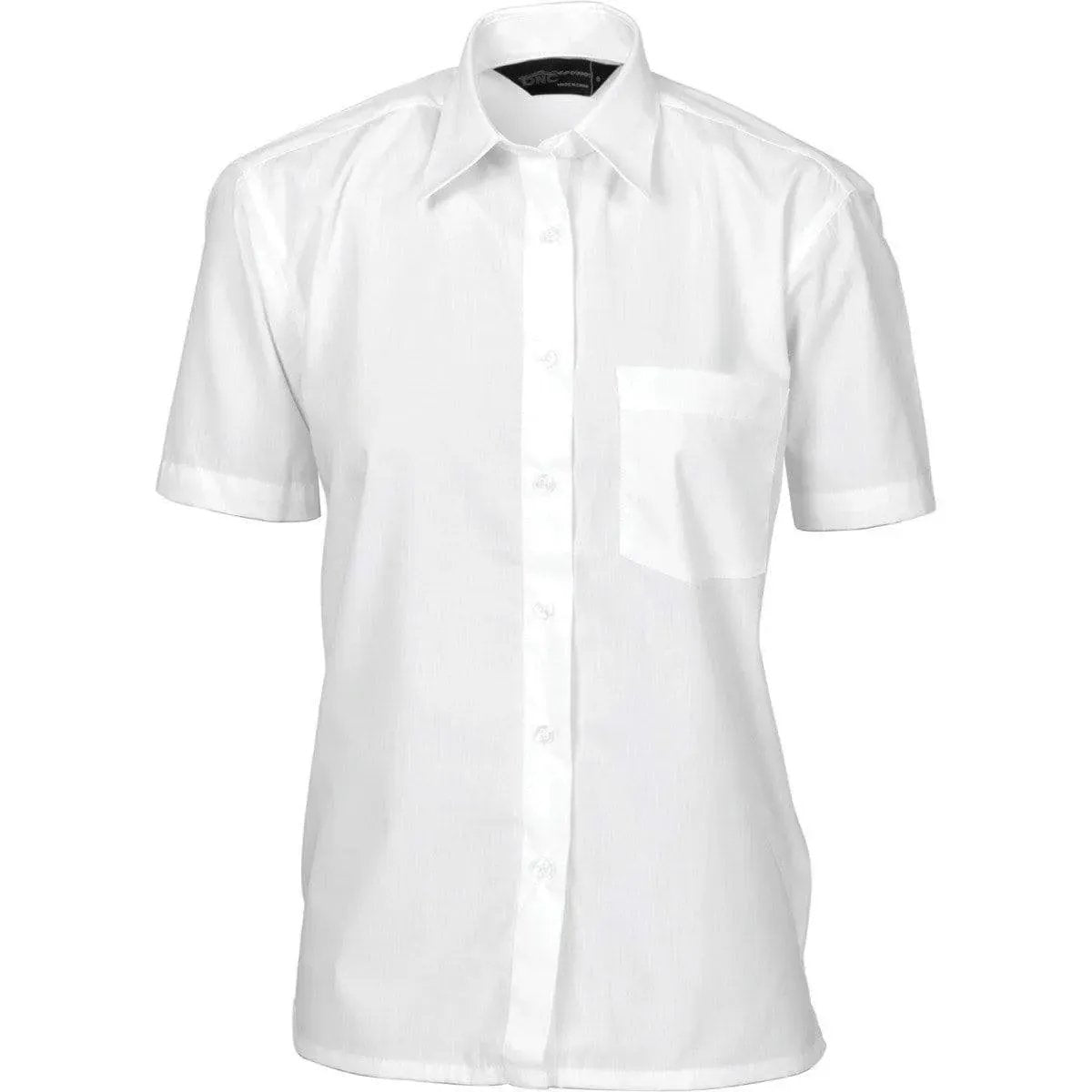 Dnc Workwear Women's Polyester Cotton Short Sleeve Poplin Shirt - 4201