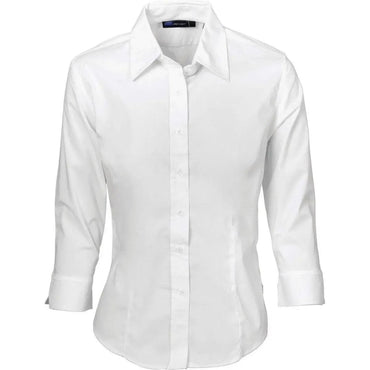 Dnc Workwear Women's Premier Stretch Poplin 3/4 Sleeve Business Shirt - 4232