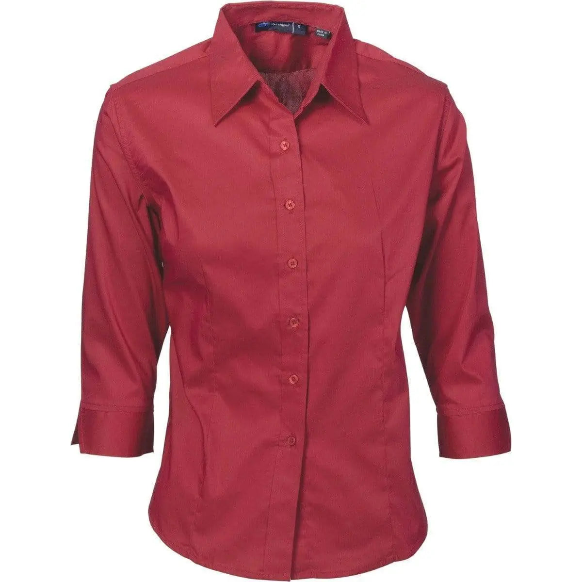Dnc Workwear Ladies Premier Stretch Poplin 3/4 Sleeve Business Shirt - 4232 Metro Workwear.