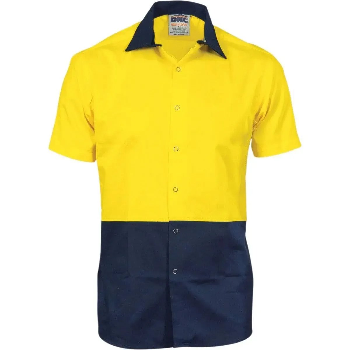 Dnc Workwear Hi-vis Cool Breeze Food Industry Short Sleeve Cotton Shirt - 3941