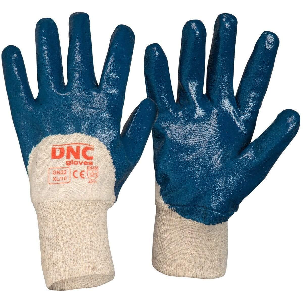 Dnc Workwear Blue Nitrile 3/4 Dip Glove x12 - Gn32