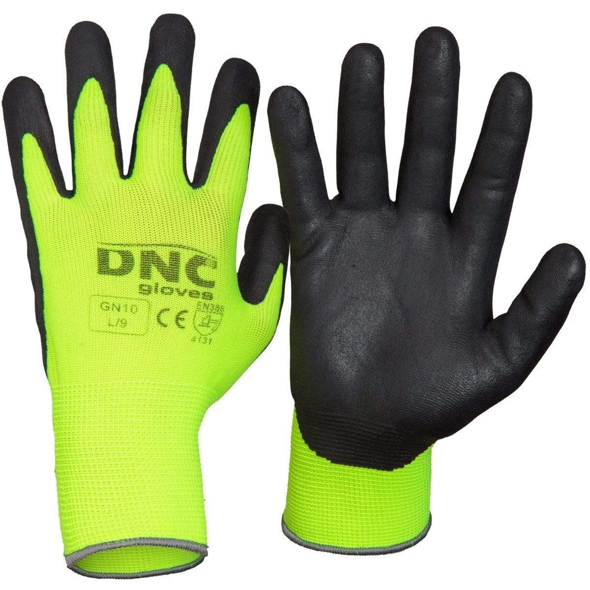 Dnc Workwear Hivis Nitrile Supaflex Glove - GN10