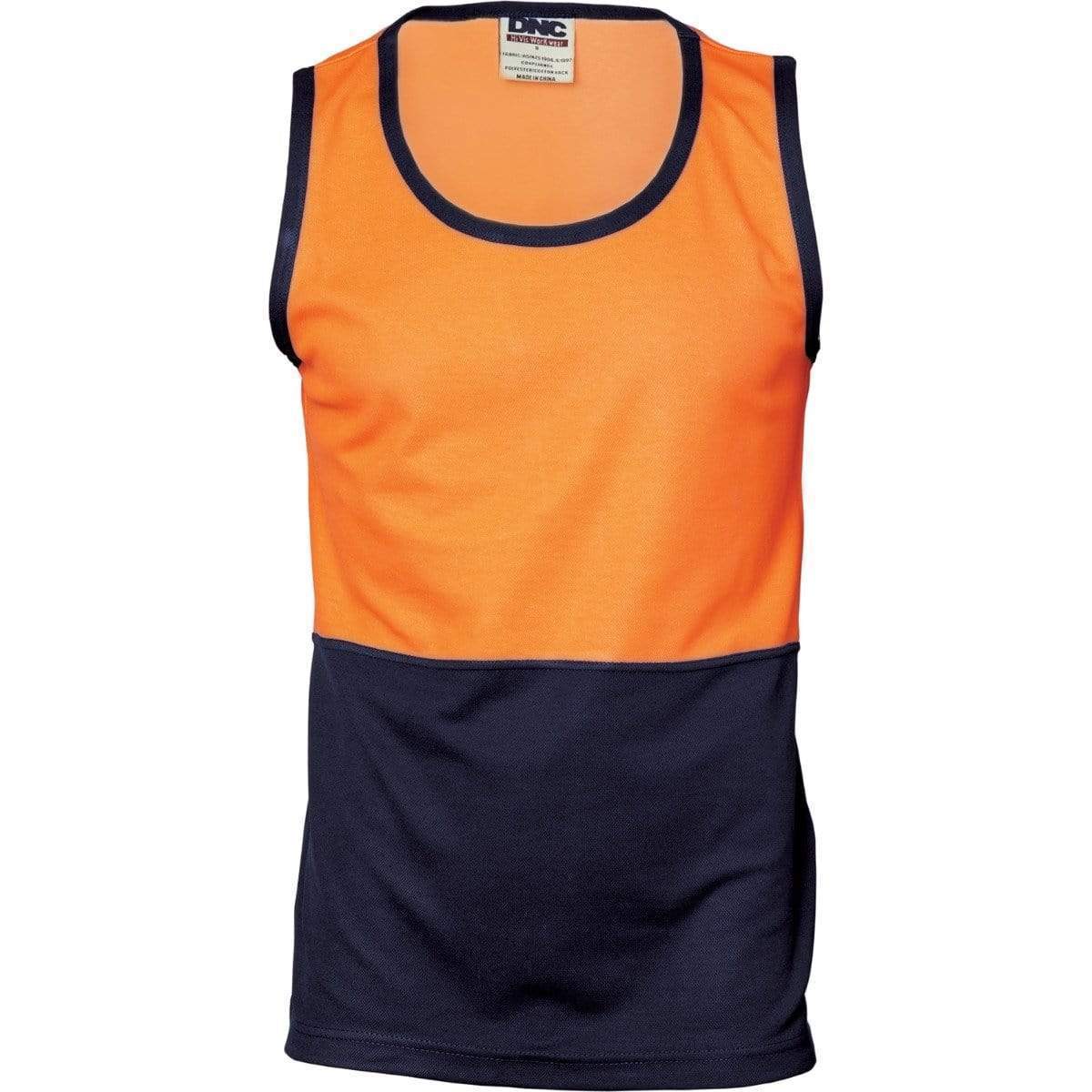 Dnc Workwear Cotton Back Two-tone Singlet - 3841