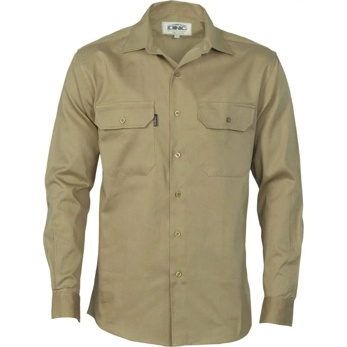 Dnc Workwear Cotton Drill Long Sleeve Work Shirt - 3202 Metro Workwear.