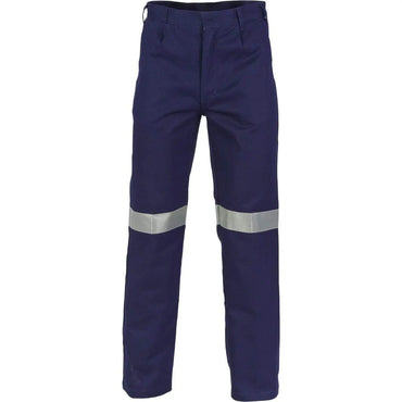 Dnc Workwear Cotton Drill Pants With 3m Reflective Tape - 3314 Metro Workwear.