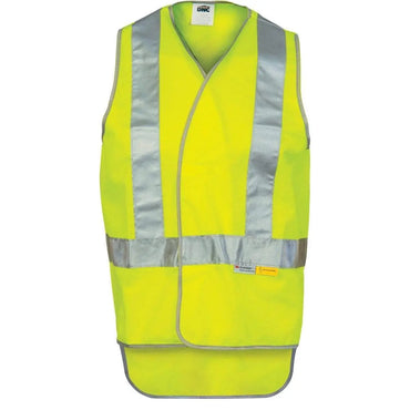 Dnc Workwear Day/night Cross Back Safety Vest With Tail - 3802 Metro Workwear.