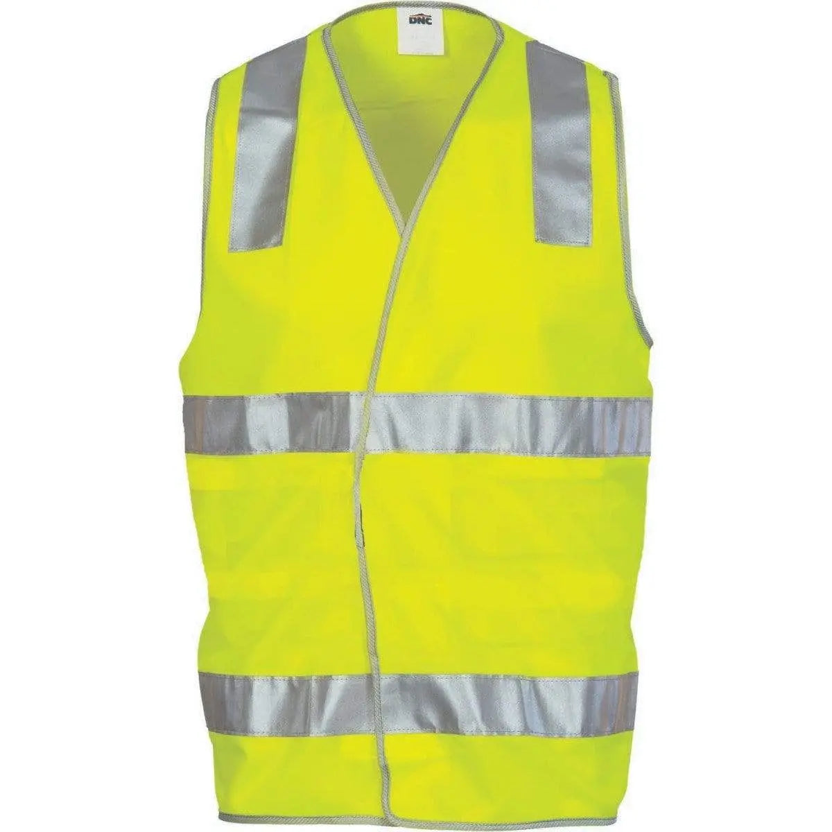 Dnc Workwear Day/night Safety Vest With Hoop & Shoulder Generic R/tape - 3503 Metro Workwear.