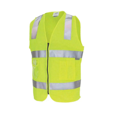 Dnc Workwear Day/night Side Panel Safety Vest With Generic R/tape - 3507 Metro Workwear.