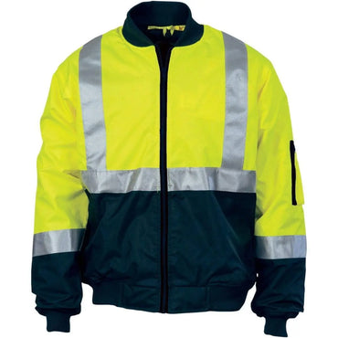 Dnc Workwear Hi-vis 2 Tone Bomber Jacket With Csr Reflective Tape - 3762 Metro Workwear.