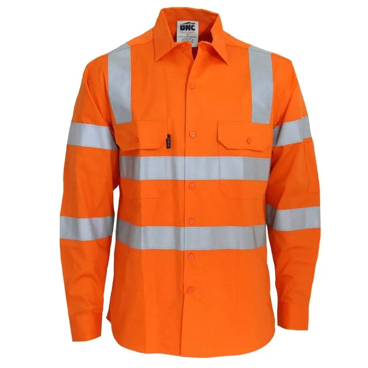 Dnc Workwear Hi-vis 3 Way Cool-breeze Vic Rail Shirt - 3543