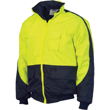 Dnc Workwear Hi-vis Contrast Bomber Jacket - 3991 Metro Workwear.