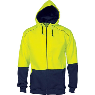 Dnc Workwear Hi-vis Contrast Piping Fleecy Hoodie - 3728 Metro Workwear.
