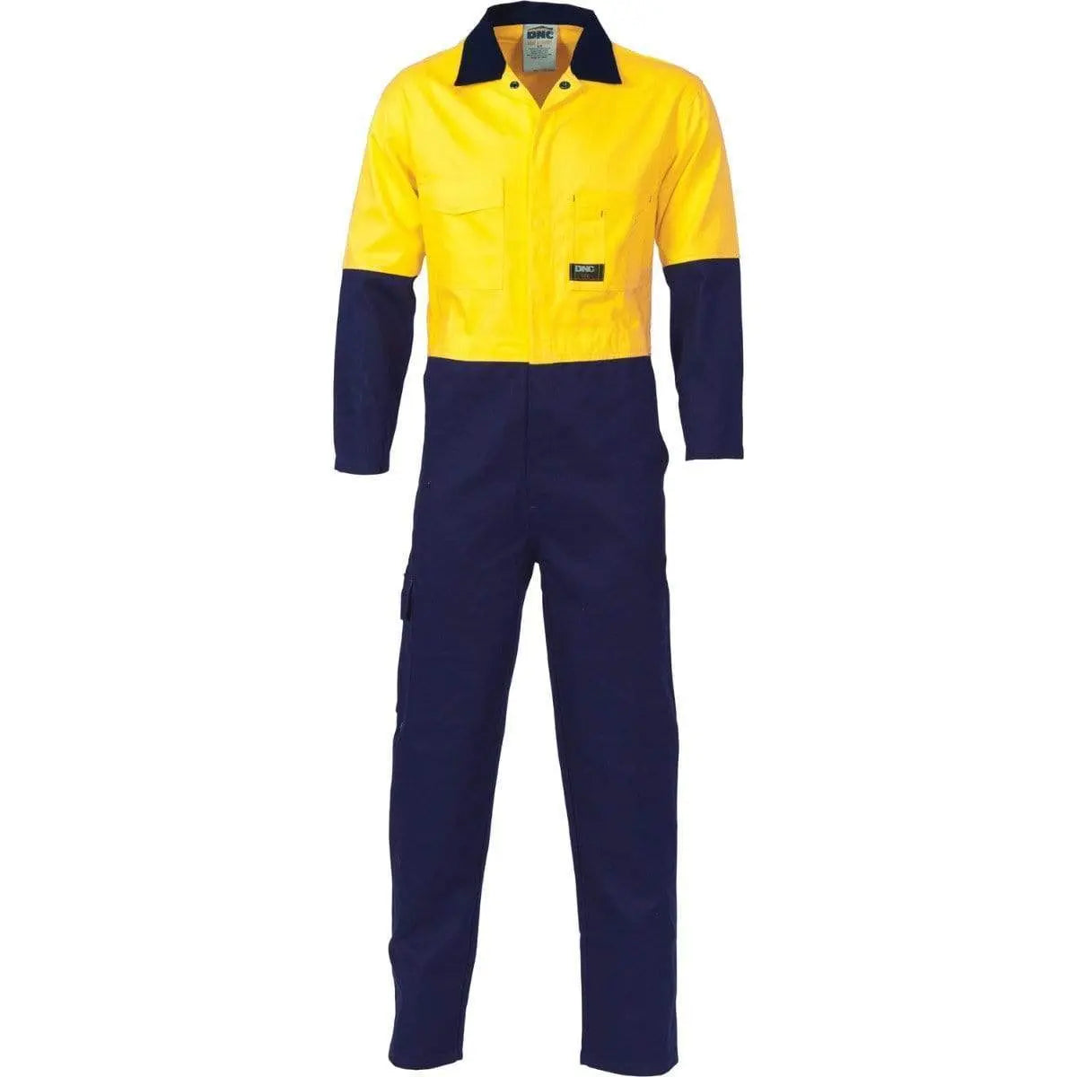 Dnc Workwear Hi-vis Cool-breeze 2-tone Lightweight Cotton Coverall - 3852 Metro Workwear.