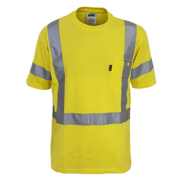 Dnc Workwear Hi-vis Cotton Taped Tee - 3917 Metro Workwear.