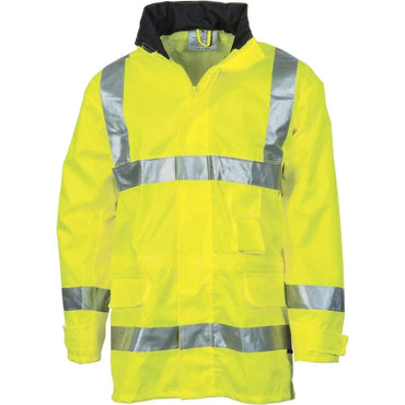 Dnc Workwear Hi-vis D/n Breathable Rain Jacket With 3m Reflective Tape - 3871 Metro Workwear.
