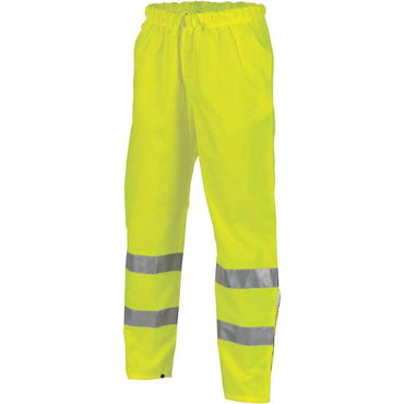 Dnc Workwear Hi-vis D/n Breathable Rain Pants With 3m Reflective Tape - 3872 Metro Workwear.