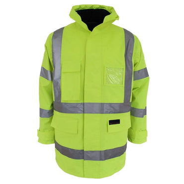 Dnc Workwear Hi-vis “h” Pattern Bio-motion Tape 6-in-1 Jacket - 3963 Metro Workwear.