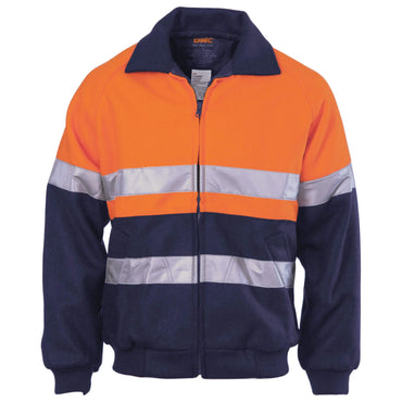 Dnc Workwear Hi-vis Two-tone Bluey Bomber Jacket With 3m Reflective Tape - 3859 Metro Workwear.