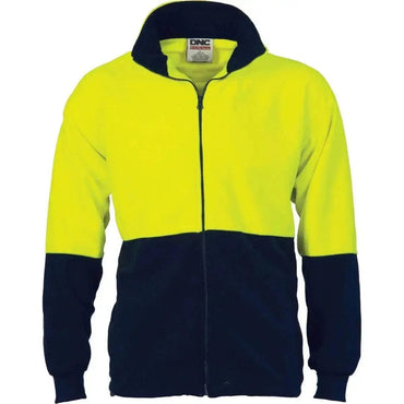 Dnc Workwear Hi-vis Two Tone Full Zip Polar Fleece 3827